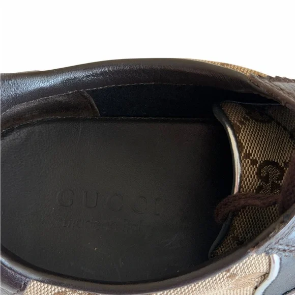 Authentic NWT Gucci Men's GG Interchangeable Logo Sneakers Size US 10 or EU 42 - Picture 5 of 10
